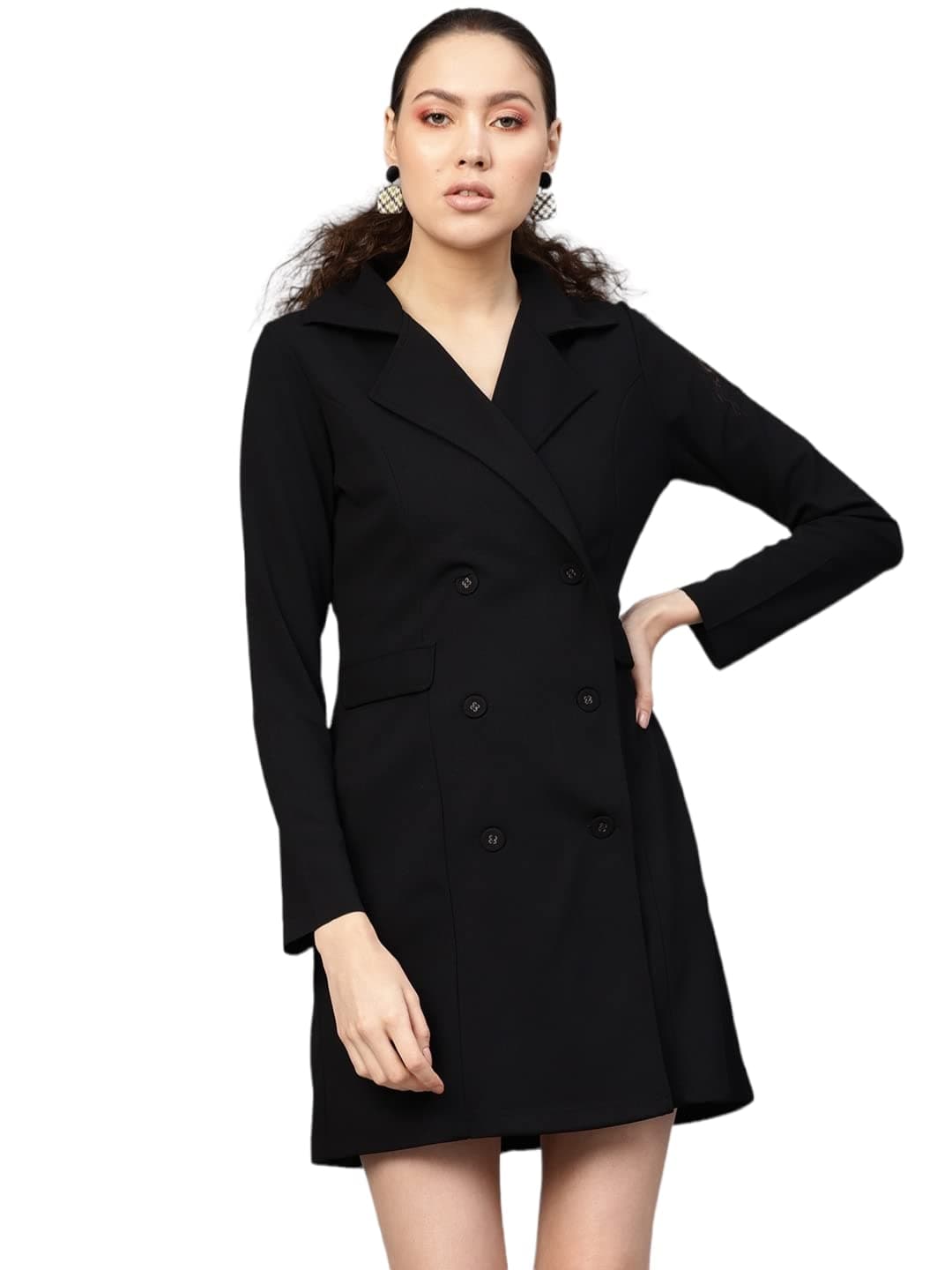 SASSAFRAS Black Blazer Dress