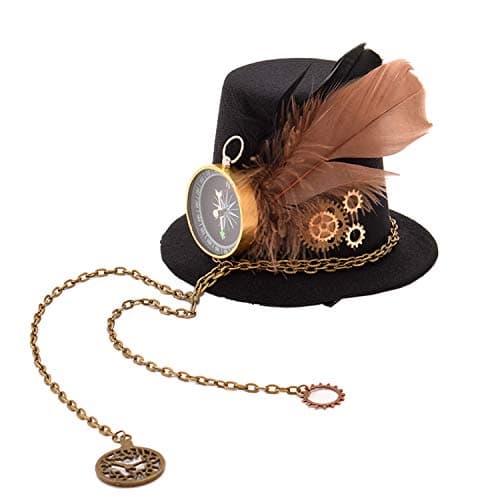 GRACEART Steampunk Accessories Mini Top Hat Headwear (C)