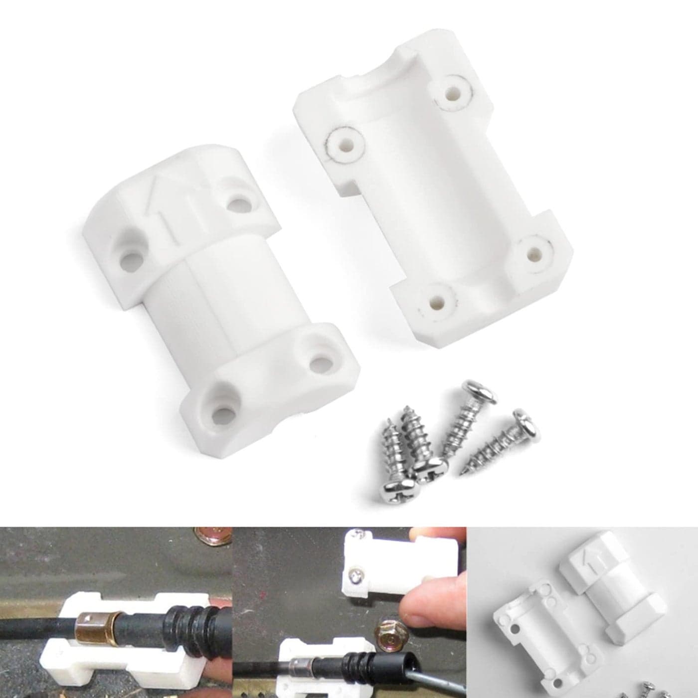 MAD HORNETS Fuel Door Release Repair Kit for Civic 20012005 White