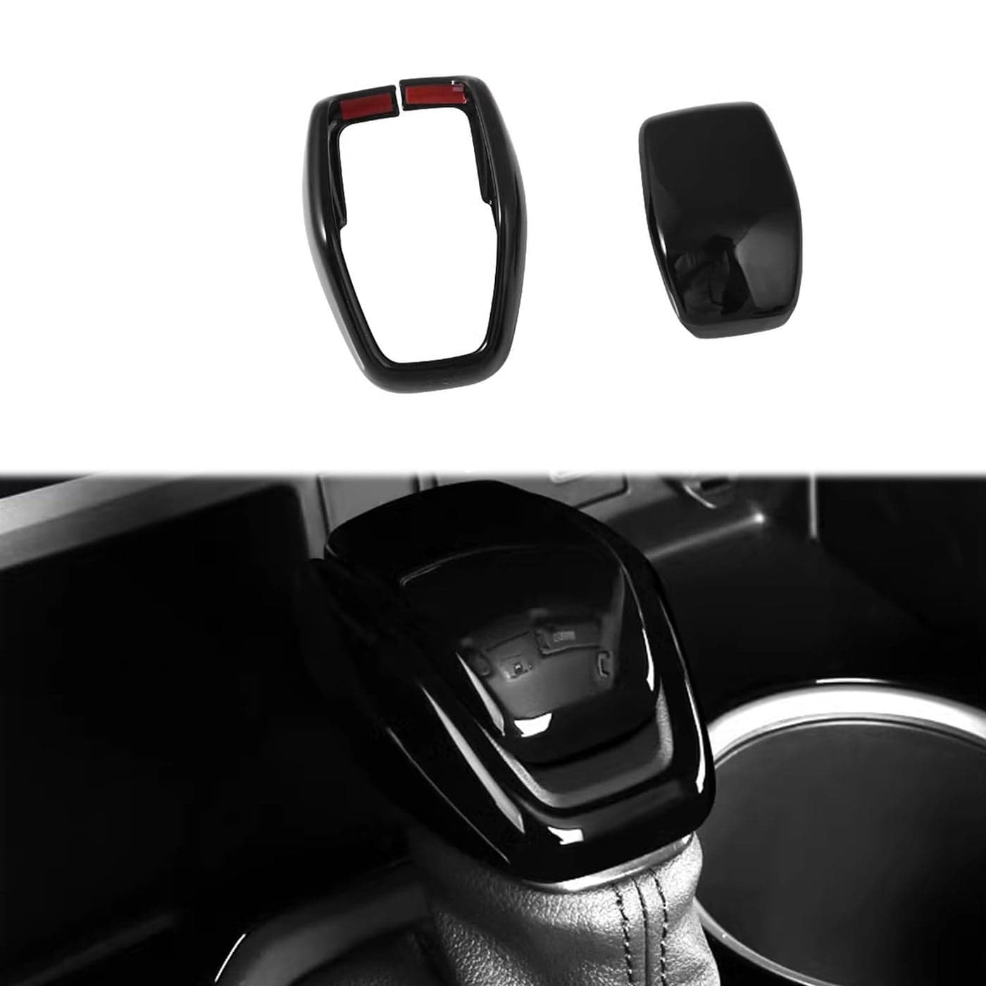 Hyorabyn Car Accessories Fit for Toyota Highlander 20202023 Toyota RAV4 20192023 Gear Shift Lever Knob Shifter Head Cover Trim ABS Black