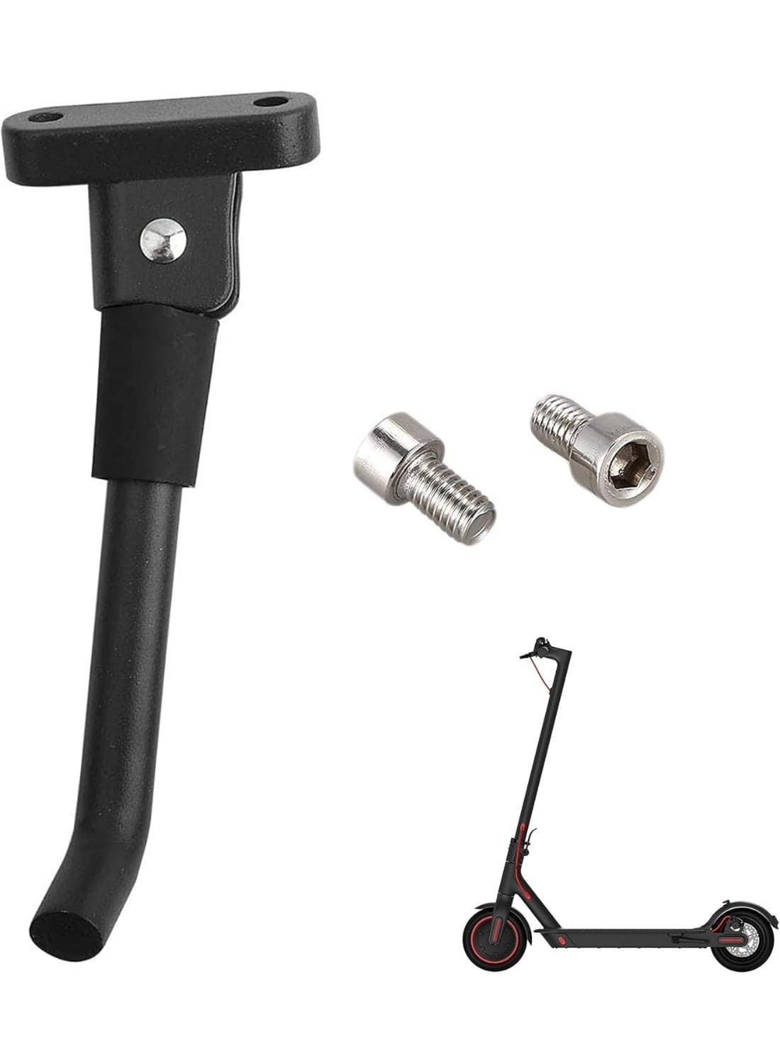 Scooter Parking Stand, Kickstand Scooter Electric Scooter Stand Alloy Aluminum Foot Support Replacement Repair Parts replacement for M365 Scooter Electric Accessories Scooters (Black)
