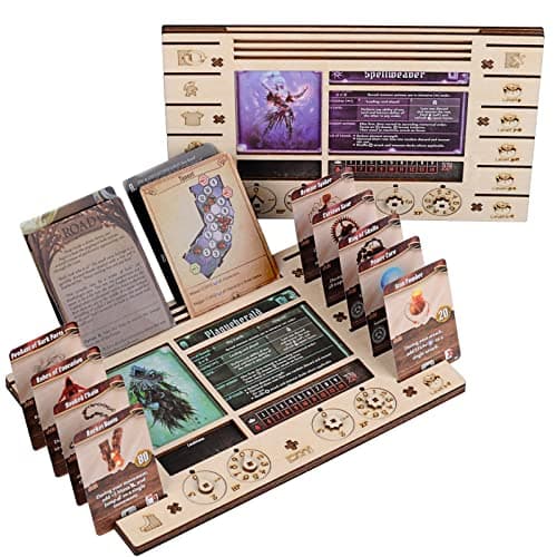 CZYY GloomhavenFrosthaven Player Character Dashboard with HP XP Dial Trackers Set of 2 Birch Plywood Hero Organizer for Saving Your Table Space