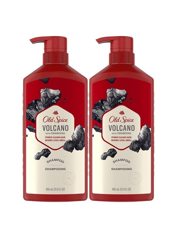 Charcoal Shampoo for Men, 21.9 Oz Each, Twin Pack