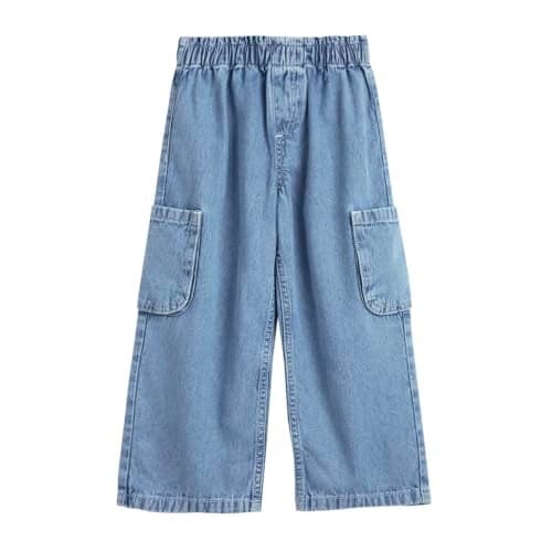 Hopscotch Girls Regular Fit Jeans in Blue Color (7-8 Years)