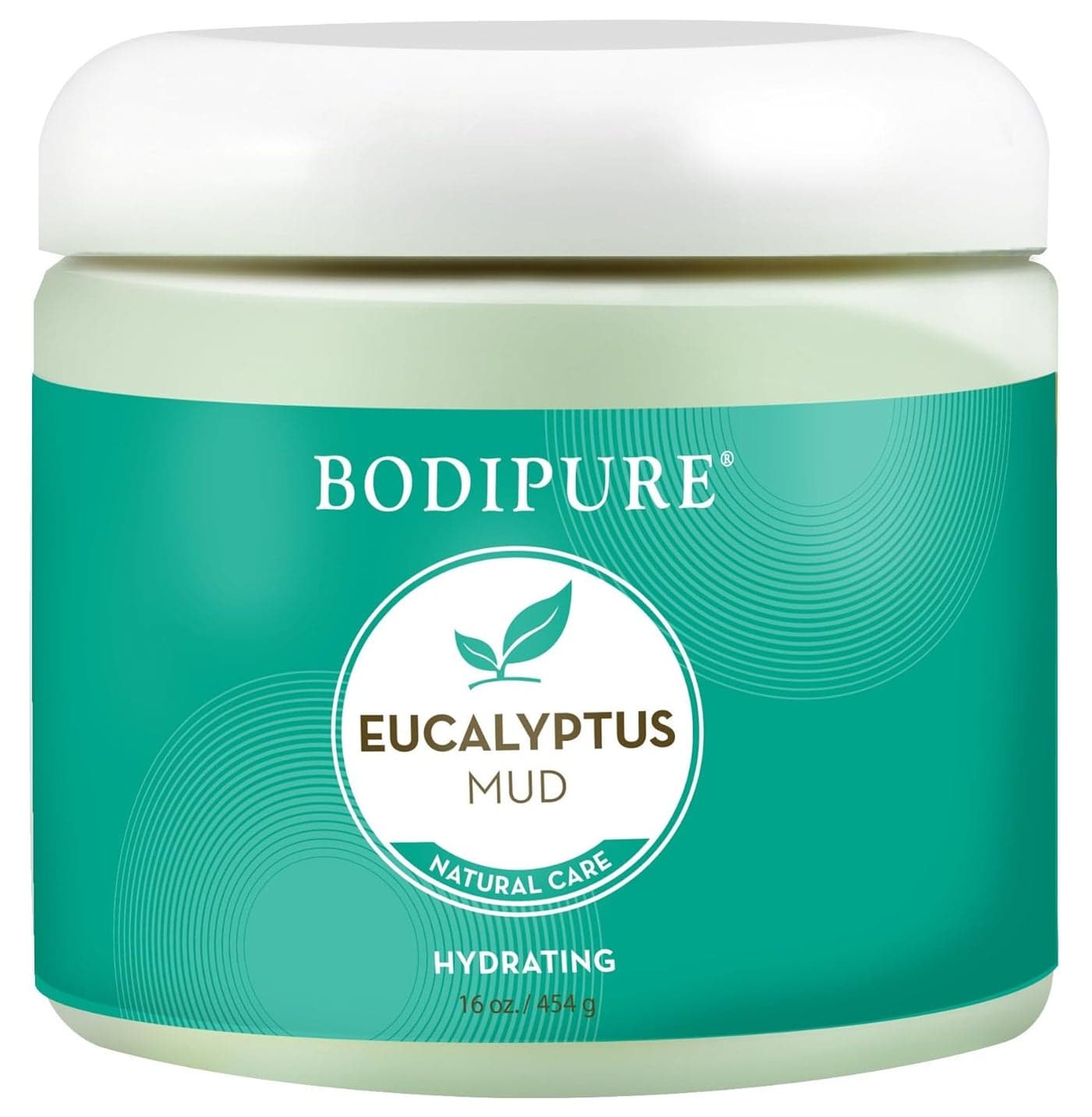 Bodipure Eucalyptus Mud Mask for Body Rich in Eucalyptus and Active Mud to Firm and Rehydrate Skin Spa Quality Mud Moisturizing and Cooling Skin 16 Ounce