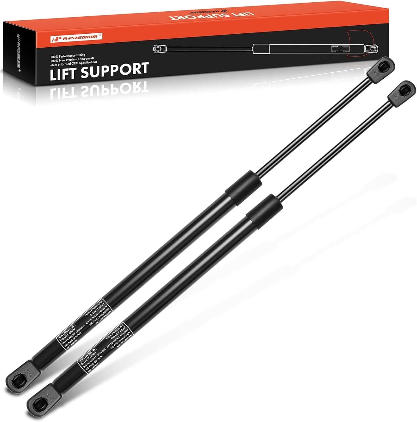 A-Premium Rear Window Glass Lift Supports Shock Struts for Chevrolet and GMC 1994-1999 - 2-PC Set