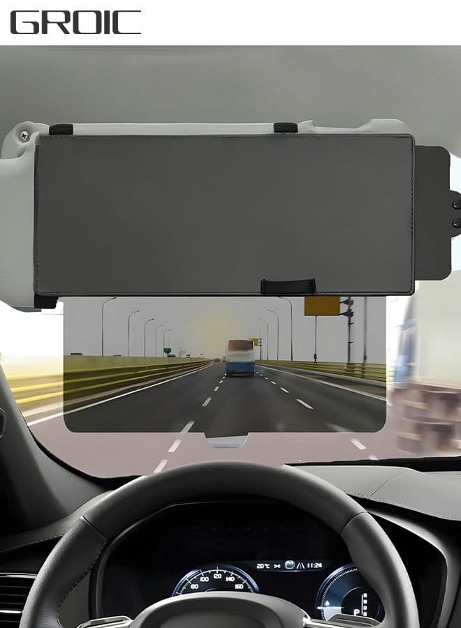 Sun Visor Sunshade Extender for Car,Windshield Shade and Side Window Shade,Retractable Multi-function Sun Visor,Anti Dazzle Goggles