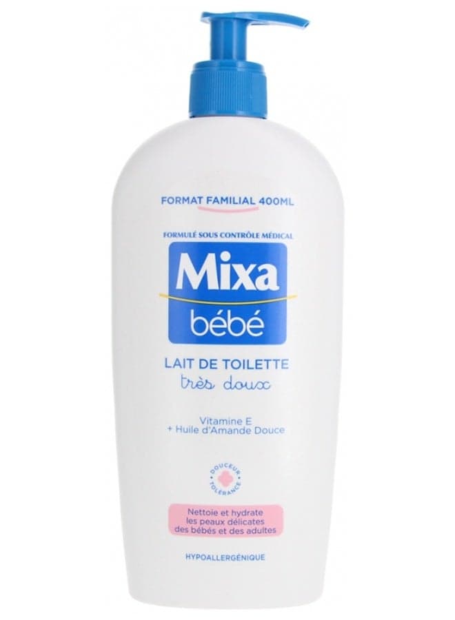 Mixa Bébé Lait de Toilette Très Doux Hypoallergénique 400 ml