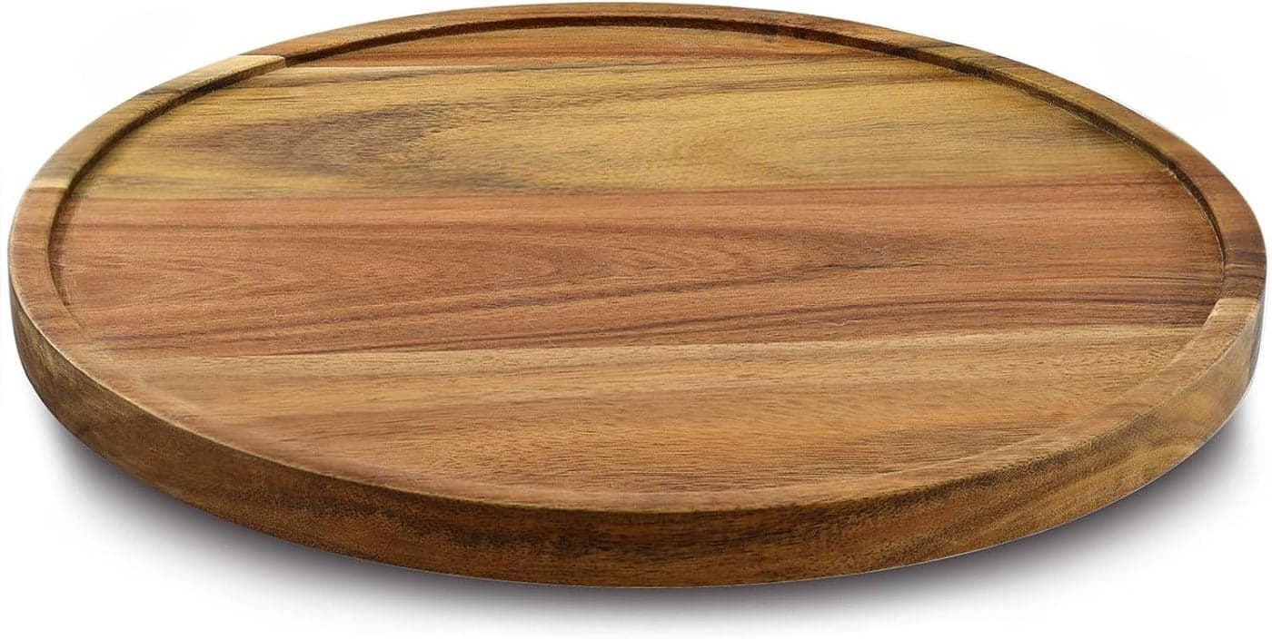 9 Acacia Wood Lazy Susan Organizer Kitchen Turntable for Cabinet Pantry Table Organization