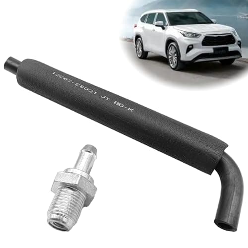 SYudwen 1220428020 1226228021 Engine PCV Valve Hose Compatible with Corolla Highlander Camry Solara RAV4 Matrix TC XB HS250h