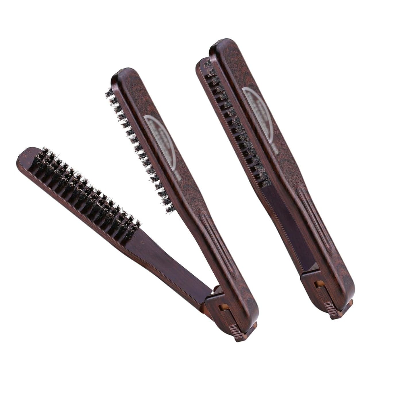 PERFEHAIR Double Sided Straightening Brush Natural Boar Bristle Clamp for Smooth FrizzFree Styling No Hair Pulling LongLasting Design