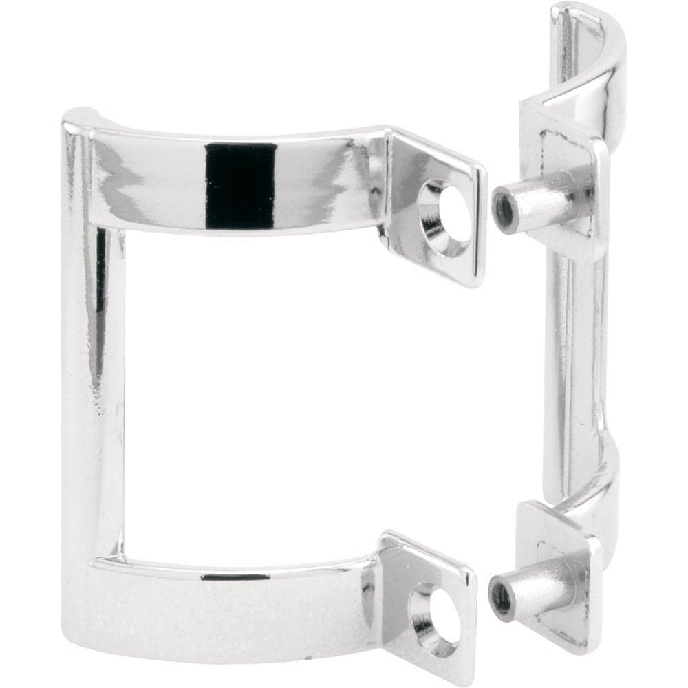 PrimeLine M 6158 Diecast Shower Door Handle Set for Shower Doors or Tub Enclosure 2 Hole Center Chrome Single Pack