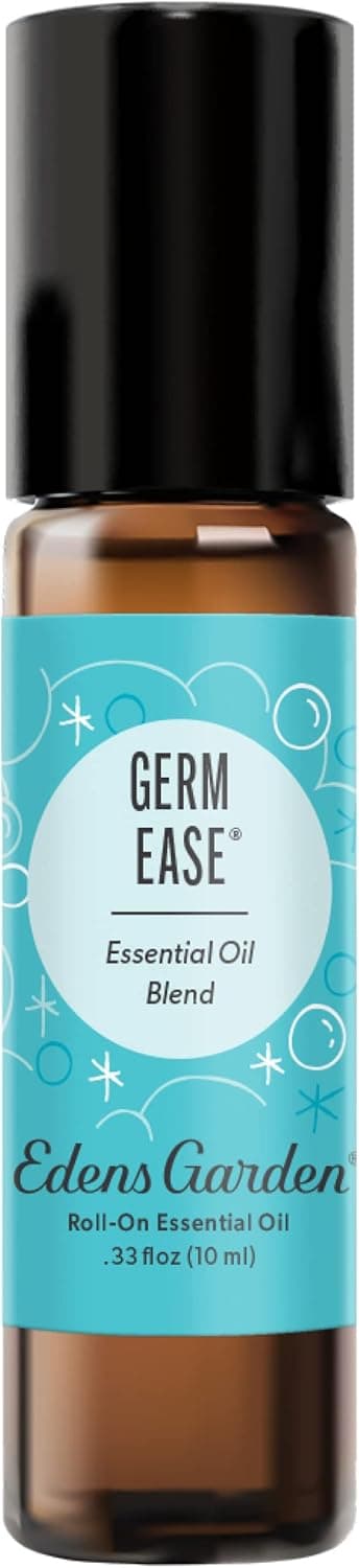 Edens Garden Germ-Ease Essential Oil Roll-On Blend- 100% Pure Premium Grade, Natural, Therapeutic, Aromatherapy, Kid & Skin Safe, The Best for Body, Wellness, Health Pre-Diluted 10 ml (.33 fl oz)