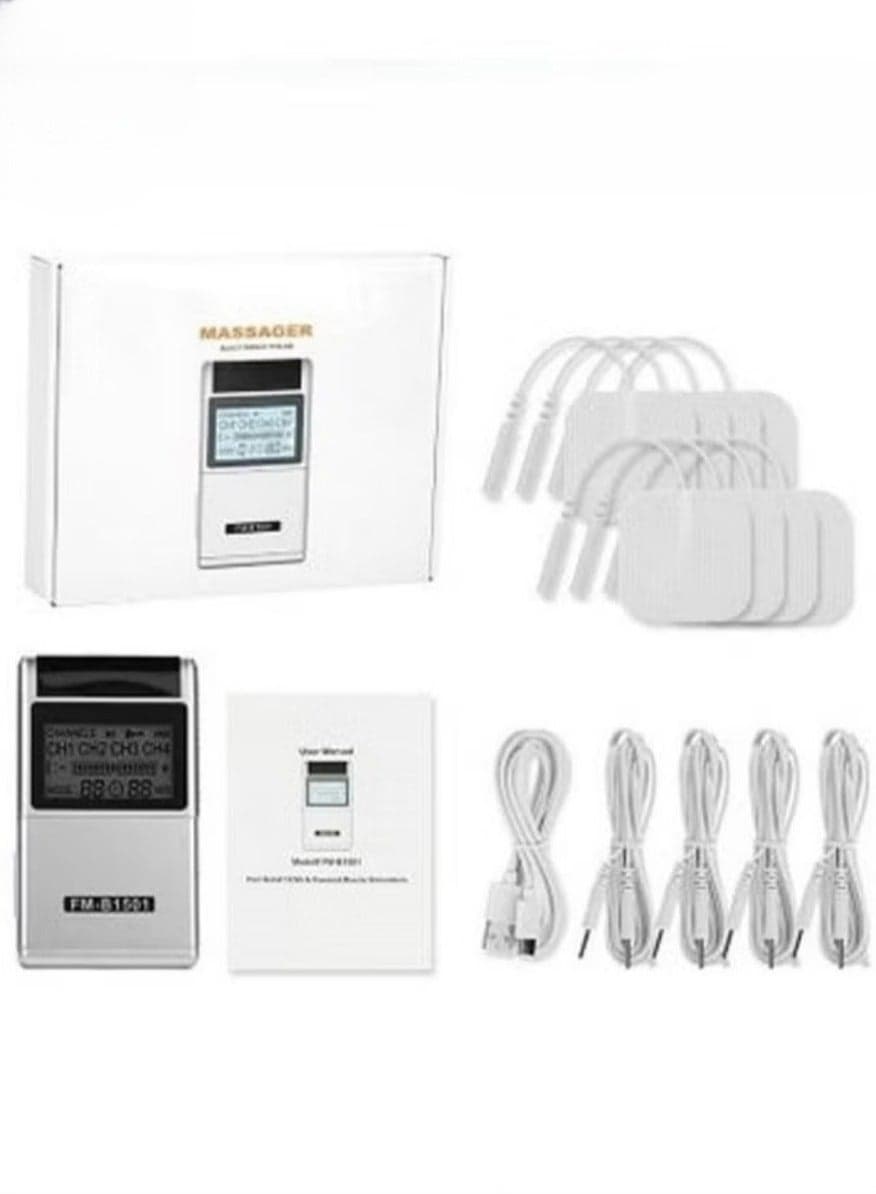 Low Frequency Pulser Physiotherapy Device - Muscle Stimulator + Back Pain Relief And Management (Includes Electrode Pads)