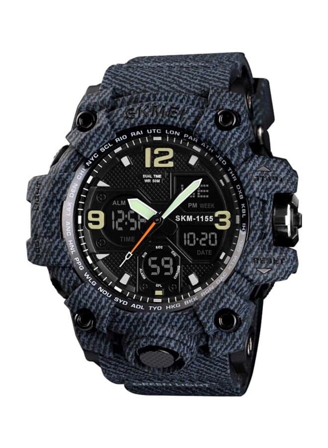Men's Water Resistant Analog/Digital Wrist Watch SKM 1155