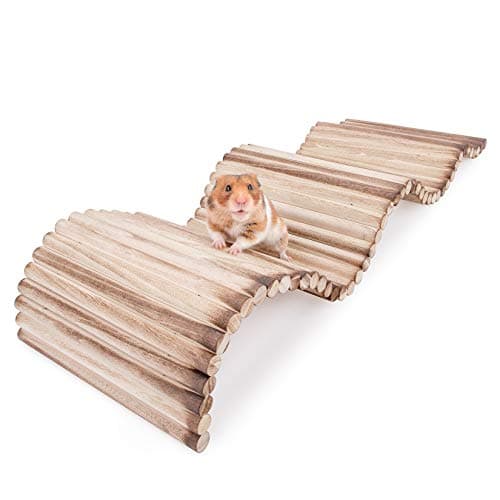Niteangel Small Animal Climbing Toys Suspension Bridge Ladder for Hamsters Gerbils Mice Rats Guinea Pigs or Other Small Pets 236 x 78