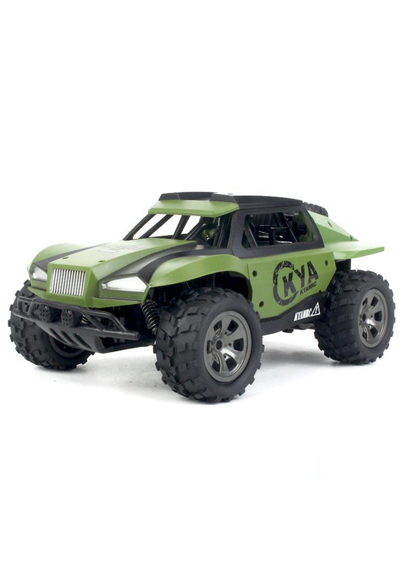 New Desert Climbing Remote Control Off-Road Vehicle Big Caster Short Truck Racing Car Children's Toy Car (Green)