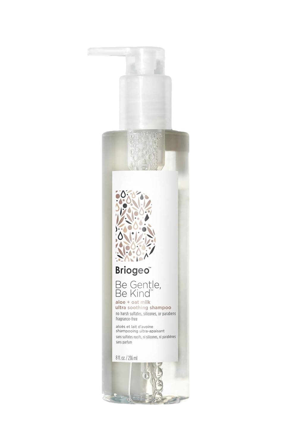 Briogeo Be Gentle, Be Kind Aloe + Oat Milk Ultra Soothing Shampoo | Fragrance-Free Shampoo for Sensitive Scalp & Hair | Sulfate-Free | Vegan & Cruelty-Free | 8 fl oz