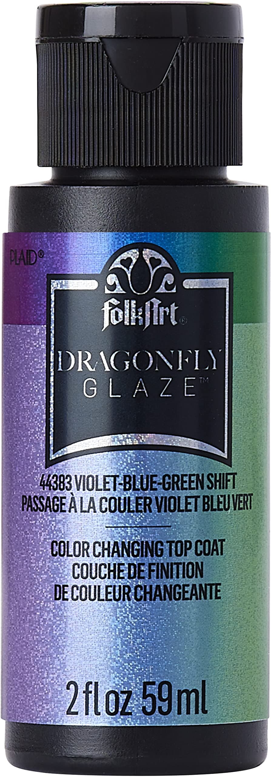 FolkArt MultiSurface Dragonfly Glaze MultiSurface Paint 2 oz 44383 VioletBlueGreen