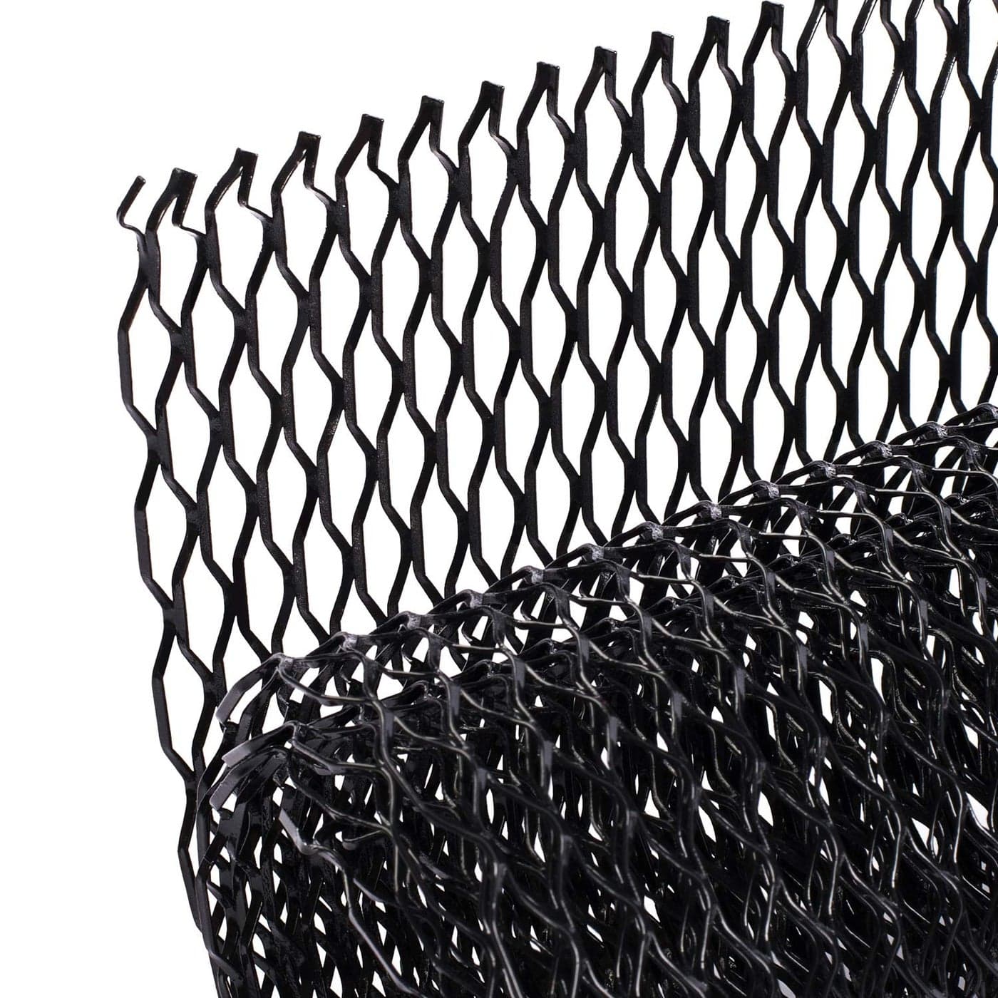 AggAuto Universal 40x13 Car Grill Mesh Aluminum Alloy Automotive Grille Insert Bumper 8x25mm Seagull Hole One of the Most Multifunctional Shape Grids 100x33cm Black