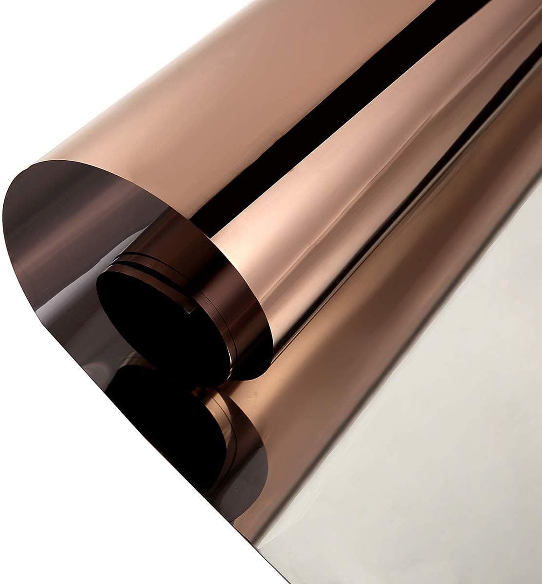 Privacy Window Film One Way Mirror Adhesive Reflective Window Tint Anti UV Heat Control Glass Film for Home and Office Daytime Privacy Protection 177Inch x 10Feet SilverBrown