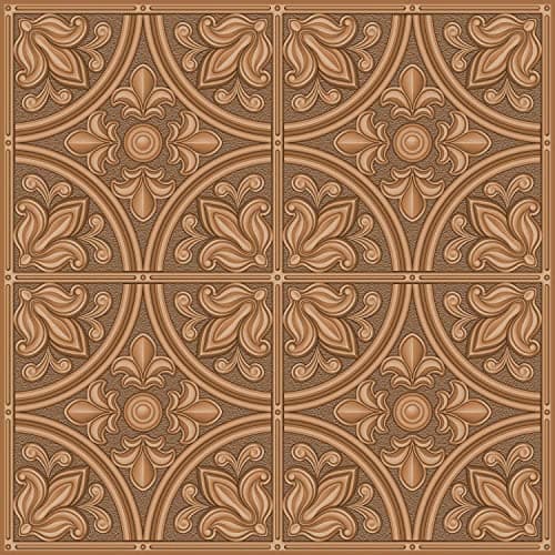 RoomMates TIL4873FLT StickTiles Copper Tin Peel and Stick Tile Backsplash