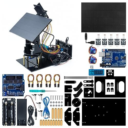 LAFVIN Solar Tracking Starter Kit Project DIY Smart Tracker System STEM Programming Code with Tutorial Compatible with Arduino IDE