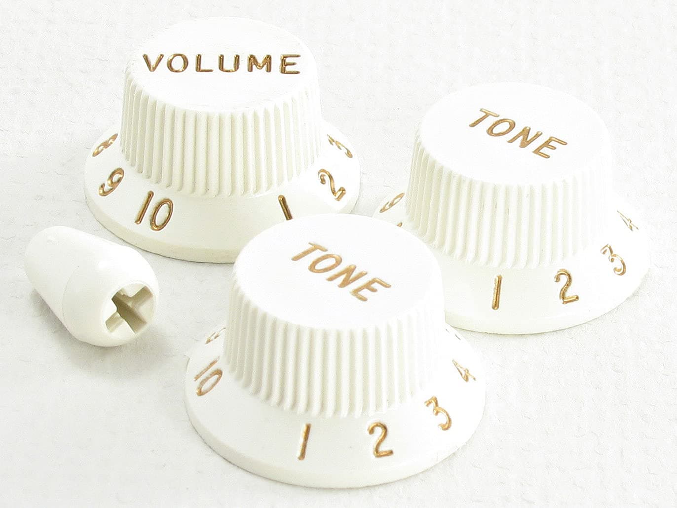 ToneShaper Fender Knob Set Strat Parchment