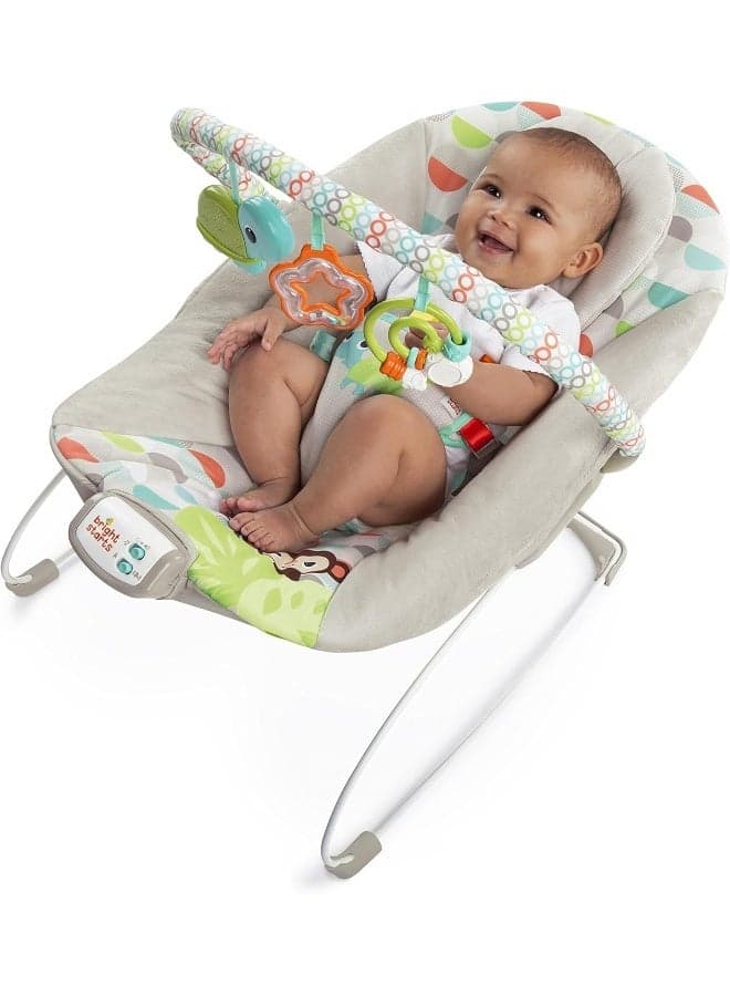 Bright Starts Happy Safari Bouncer, Piece Of 1, Grey