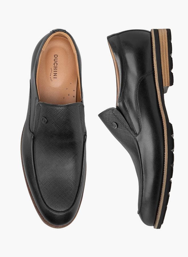 Men Slip-On Leather Loafers — 41