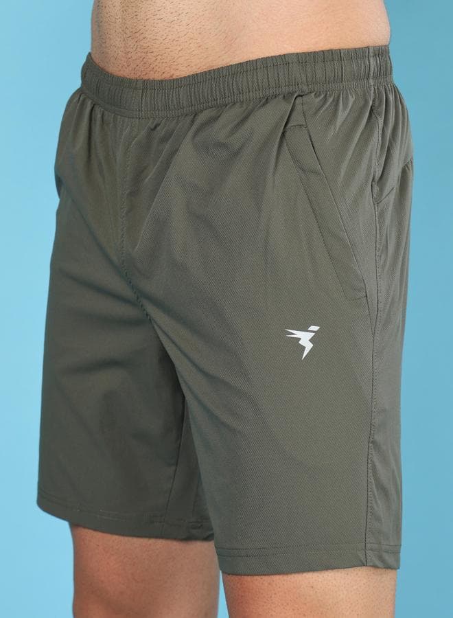 Mid Rise Stretch Regular Fit Shorts
