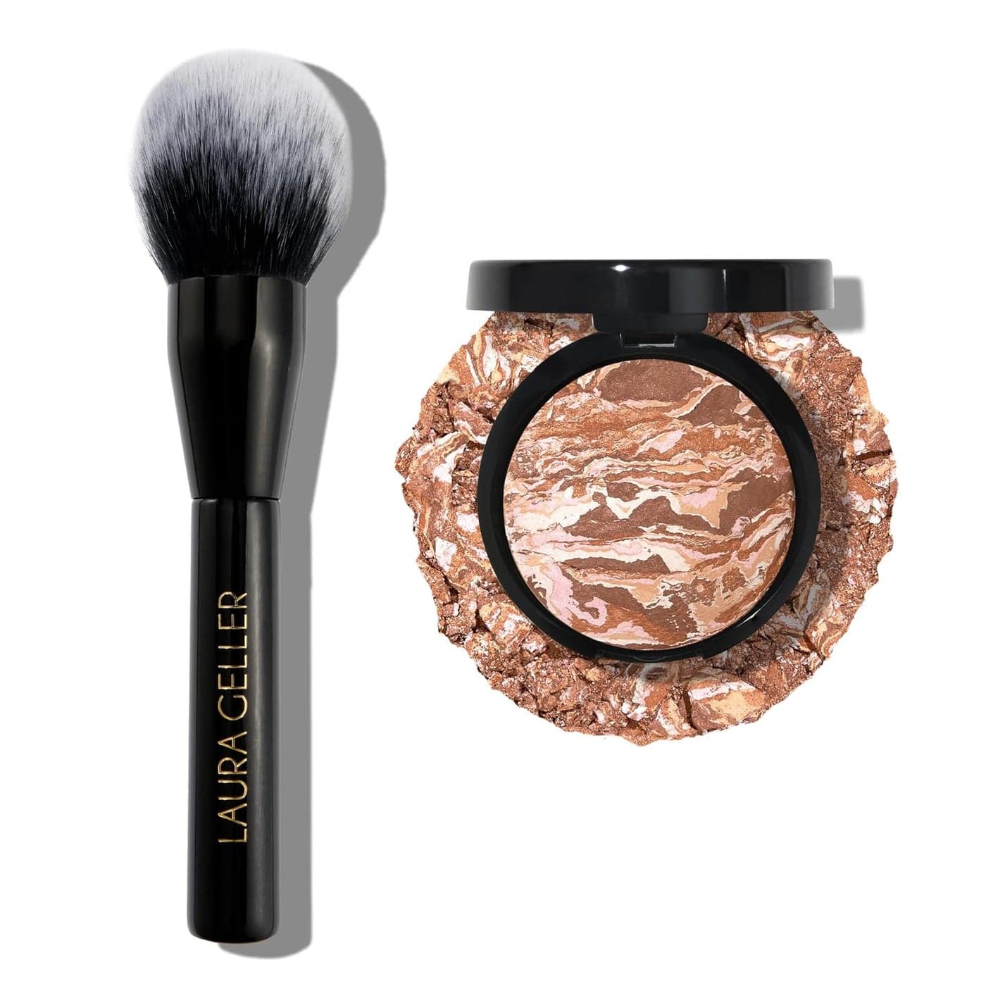 LAURA GELLER NEW YORK BronzenBrighten Multipurpose Bronzer Medium Classic Bronzer Brush
