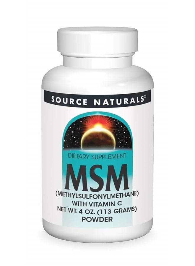 MSM (Methylsulfonylmethane) with Vitamin C - Powder, 4 Ounce