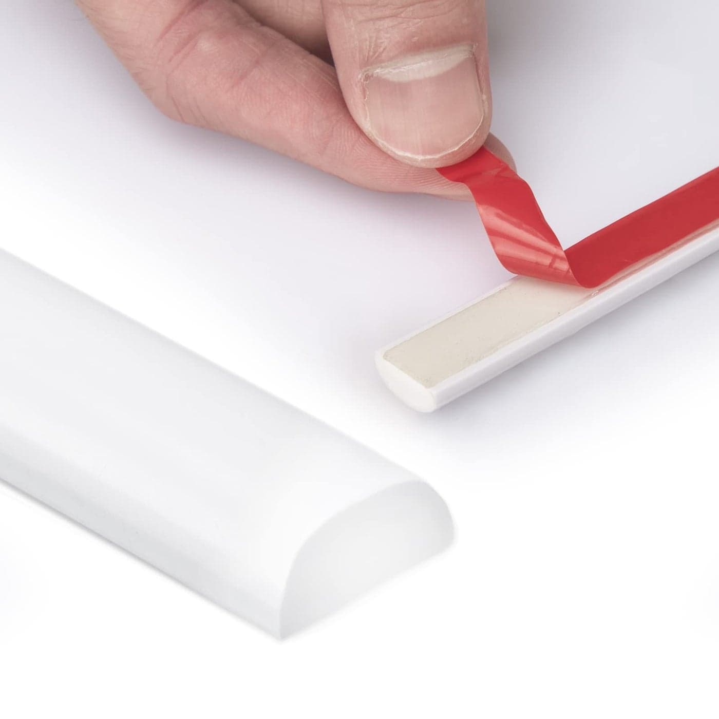 Art3dwallpanels 25 Ft Flexible Peel and Stick Trim Molding Decorative for Backsplash Tile Edge Border SelfAdhesive Wall Trim StripsWhite