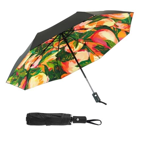 SY COMPACT Travel Umbrella Windproof Automatic Compact UV Sun Protection Umbrellas Small,Strong & Portable, Durable Grip, Fits Backpack & Car, Factory Direct