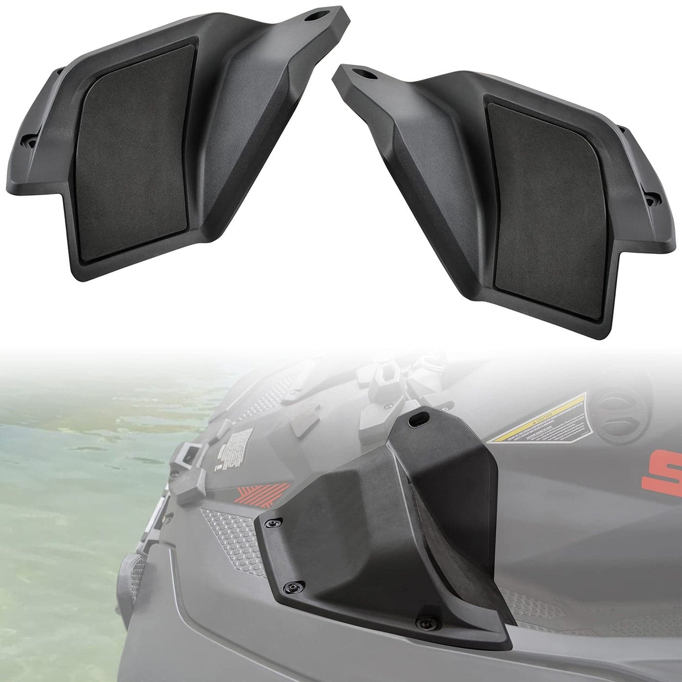 SAUTVS Step Wedges Footboards Pedal for Sea Doo Spark Foot Rest Kit With 45 Degree Slope Footrest for SeaDoo Spark 20142023 Accessories 2PCS Replace 295100705