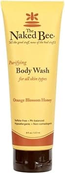 The Naked Bee SulfateFree Body Wash Shower Gel All Skin Types Hypoallergenic Orange Blossom Honey 237ml Hydrating CrueltyFree ParabenFree and Organic Skincare
