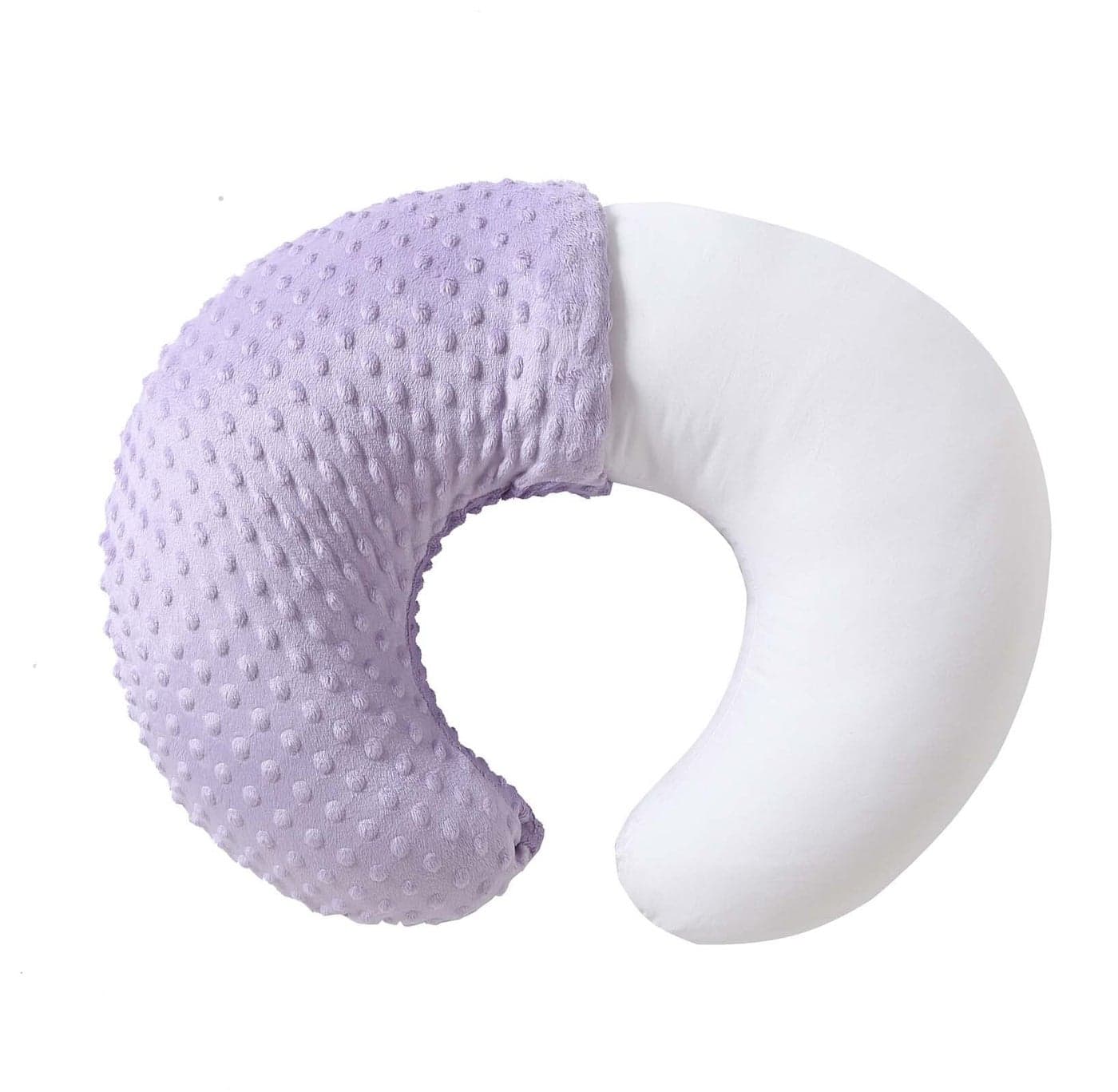 QUENESS Nursing Pillow and Positioner Breastfeeding Bottle Feeding Baby Sitting Support with Removable Ultra Soft Cover Tummy Time Support for Baby Boys and Girls Orchid
