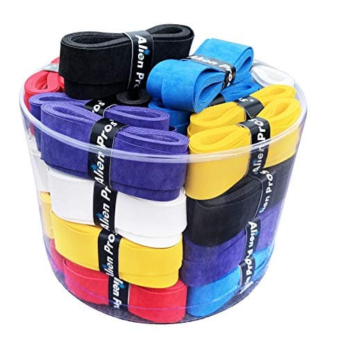 ALIEN PROS Tennis Racket Grip Tape 60 Grips Precut and Dry Feel Tennis Grip Tennis Overgrip Grip Tape Tennis Racket Wrap Your Racquet for High Performance 60 GripsMixed Colors