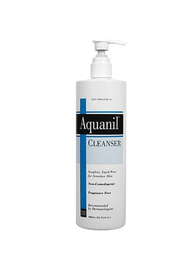 Aquanil Cleanser 16oz 480ml NonComedogenic Fragrance Free Soapless LipidFree for Sensitive Skin Pack of Two 16oz Bottles