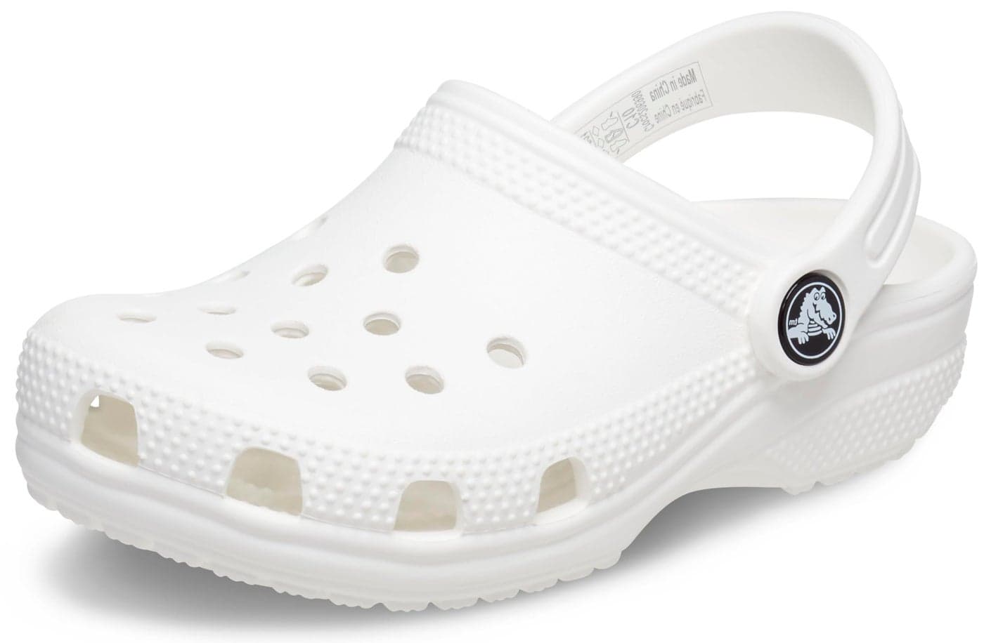 Crocs Kids Classic Clog (Toddler) - Clogs for Kids - Synthetic Upper - Ventilation Holes - Round Toe White 7 Toddler M