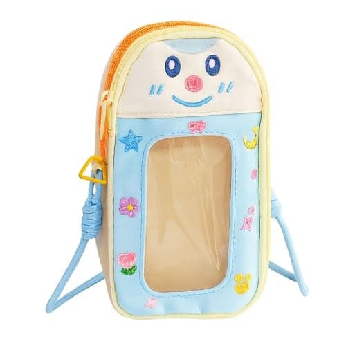 FunBlast Pencil Pouch for Kids, Girls – Large Capacity Multipurpose Stationery Zipper Pouch with Hanging Strap for Kids & Adults, Kawaii Aesthetic Pencil Case Organizer for Girls (Lightbrown)