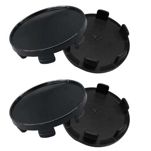 YoRise 4PCS Car Wheel Center Caps Snapin ABS Rim Center Hub Cap with 54mm213in Outer Diameter 47mm185in Inner Diameter Wheel Centre Cover Replacement Accessory for Car Truck SUV Black