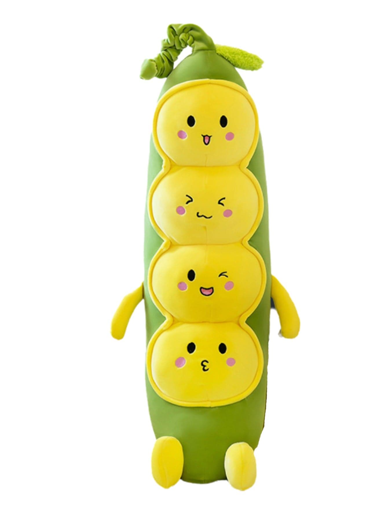 60 CM Creativity Long Pea shape Plush Toy Soft Stuffed Cute Doll For Girls And Boys All Ages Gift