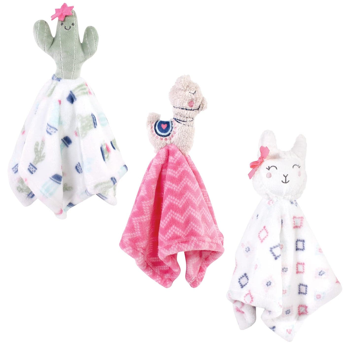Hudson Baby Unisex Baby Animal Face Security Blanket Llama One Size