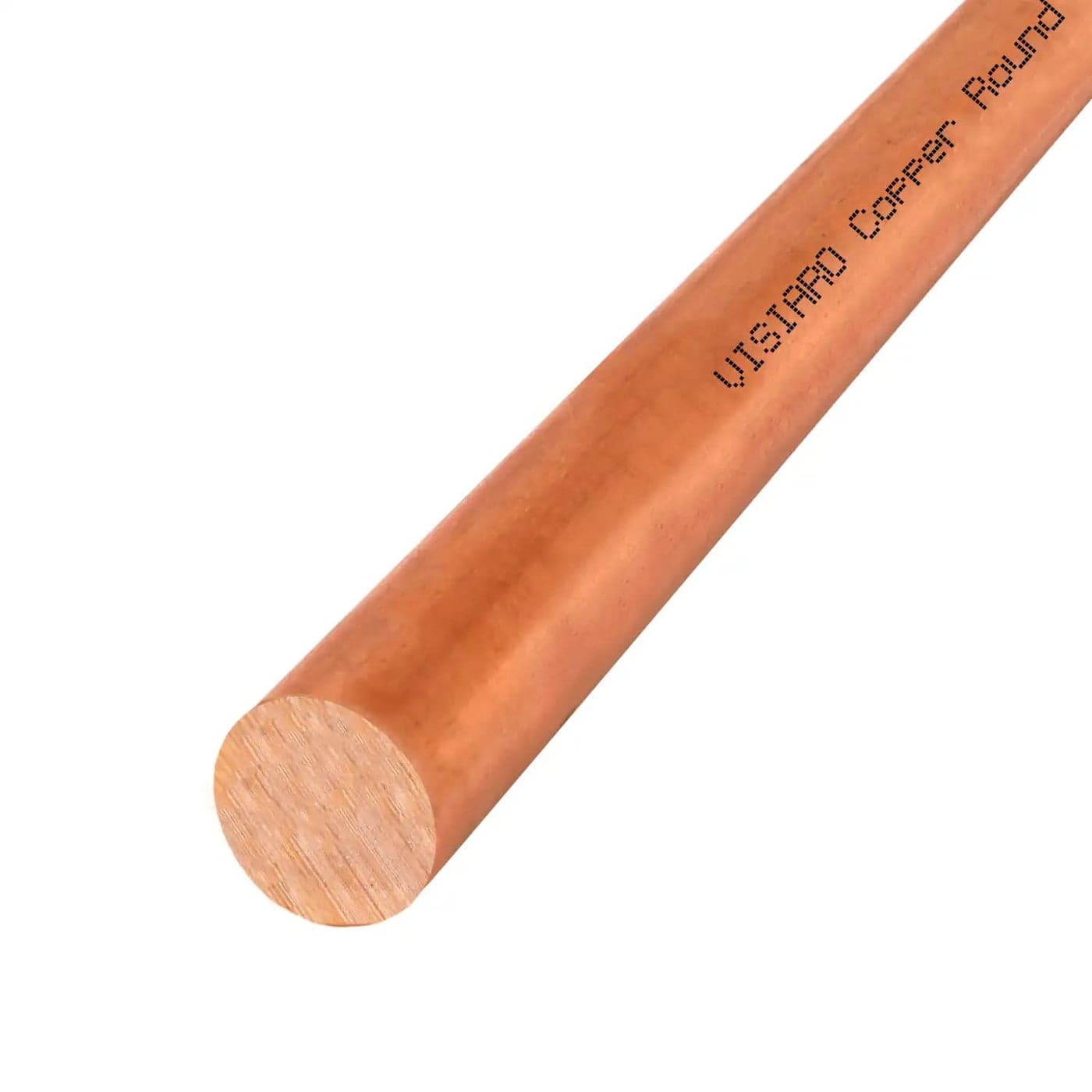 Visiaro Hard Copper Round Bar Rod 1mtr Outer Dia 6 mm Pack of 1