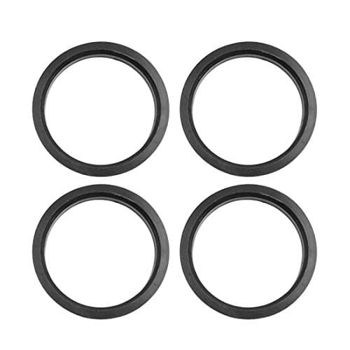 X AUTOHAUX Car Hub Centric Rings Wheel Bore Center 731 to 641mm 4pcs Black Plastic