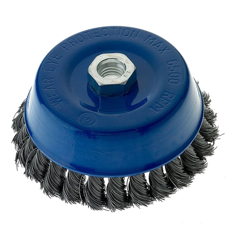 Mercer Industries 189080 5 x 5811 Knot Cup Brush 020 Carbon Steel Wire