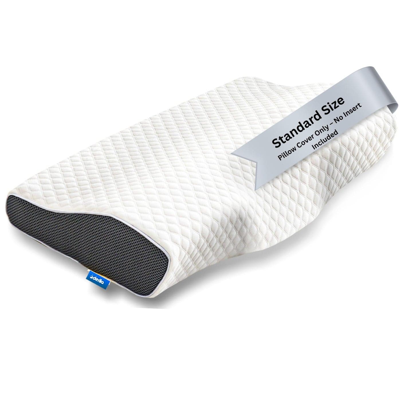 Derila Pillowcase Designed to Keep Your Derila Memory Foam Pillow for snoring Relief Covered and Protected with This Crisp Clean White Pillowcase Made from Premium Materials