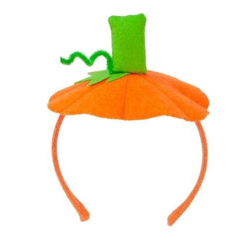 Dancepanda Halloween Pumpkin Headband Pumpkin Hat for Women Adult Kids Pumpkin Headband hat Dress Up Headband Root stem style